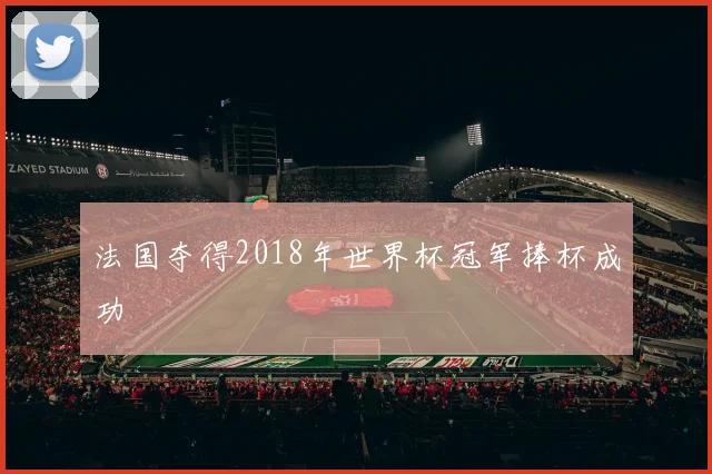 法国夺得2018年世界杯冠军捧杯成功